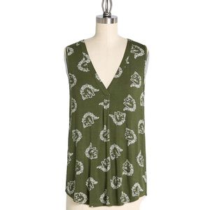 ModCloth Welcome Change Top in Dinosaur print